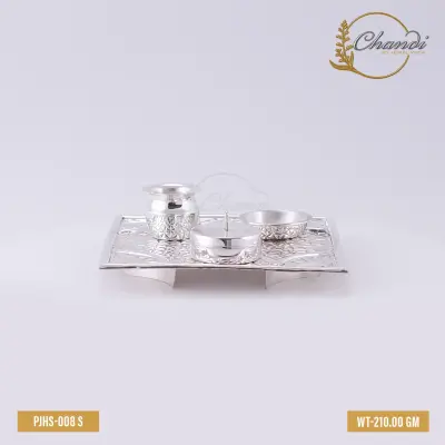 Chandi Heritage Swastik Pooja Thali