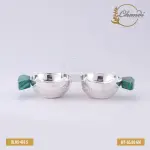 Chandi Royal Silver Bowl Set with Attached Plate