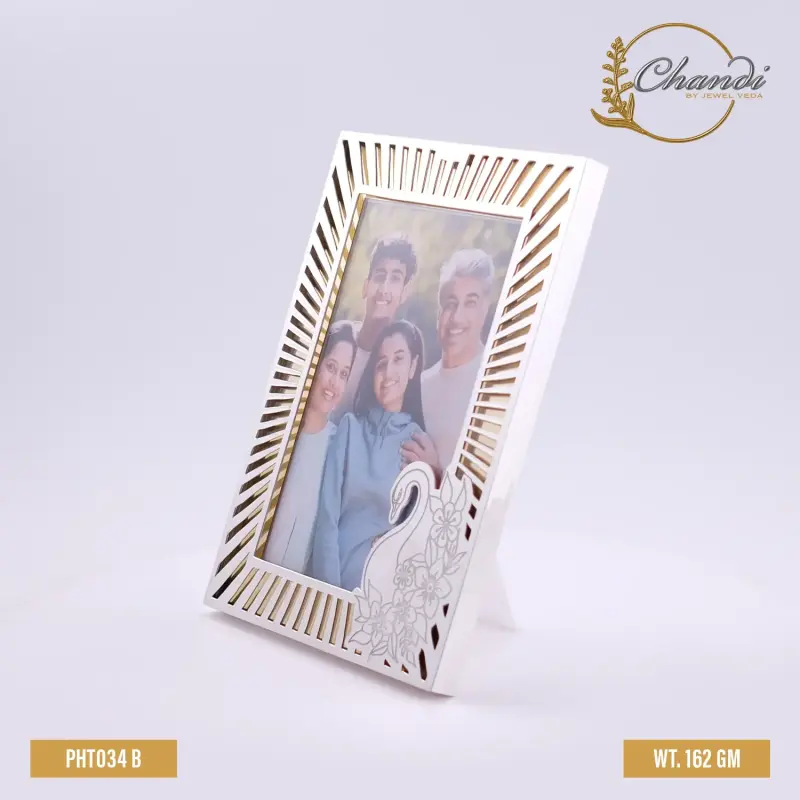 Crystal Accent Silver Frame