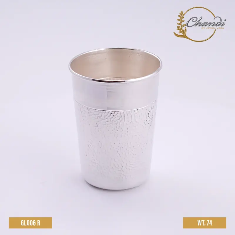 Minimalist Pure Silver Glass
